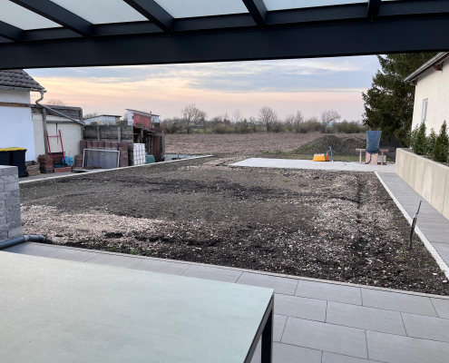 Weite sicht nach hinten