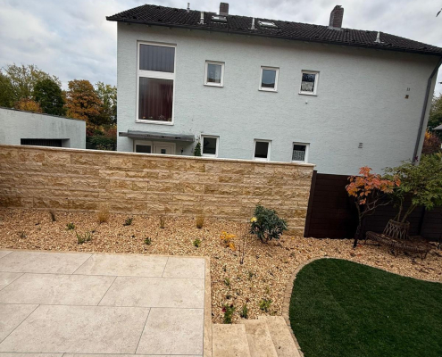 Hochbeet auf Terrasse