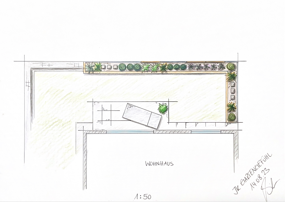 Grundriss Garten