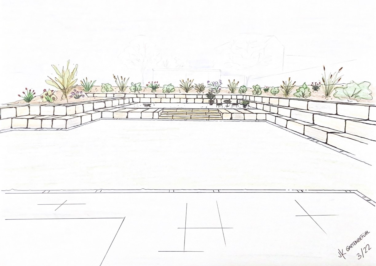Südseite Terrasse